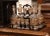 Wood 19th Century French Black Forest Walnut Cave À Liqueur With Gilt Crystal Service For Sale - Image 7 of 11