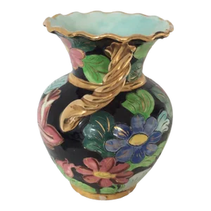 Midcentury French Ceramic Vase From Vallauris, Signed