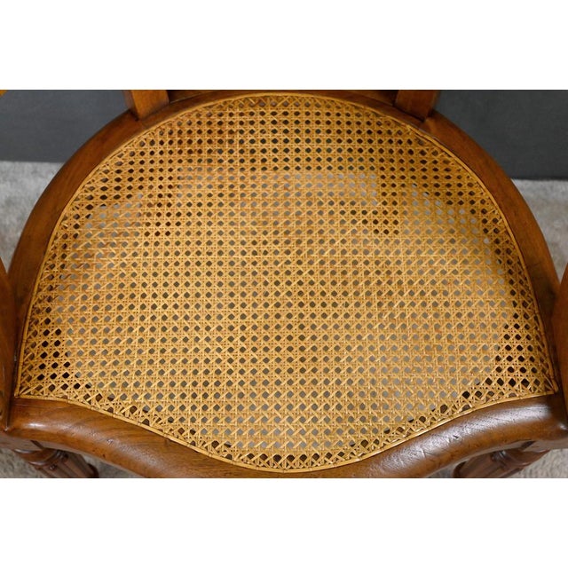 Louis Philippe Walnut Office Chair, Early 19th Century For Sale - Image 5 of 16