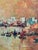 1960s 1960s Harry Winkler “CasaBlanca” Morocco MCM Print 0f Painting With Wooden Frame Urban Seaport Landscape For Sale - Image 5 of 9