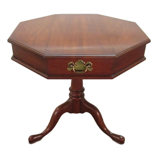 Henkel Harris Thomas Jefferson Solid Cherry Lamp Table For Sale