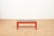 Wooden Side Table with Red Lacquer Black Glass Top For Sale - Image 3 of 13
