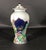 Vintage Tobacco Leaf Porcelain Garniture of Five Vases For Sale - Image 10 of 17