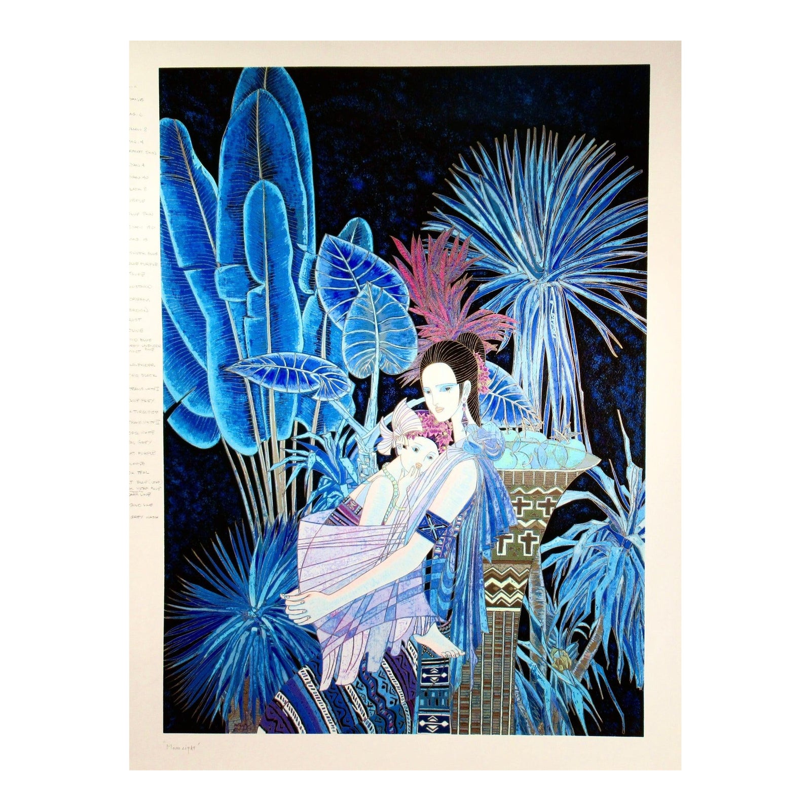 Ting Shao Kuang Moonlight 1994 Reproduction Print | Chairish