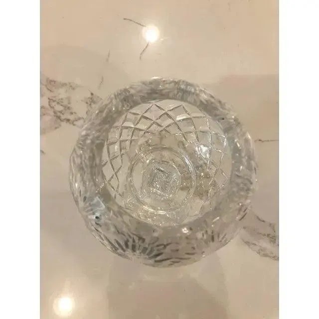 Mid 20th Century Vintage Crystal Compote For Sale - Image 4 of 8