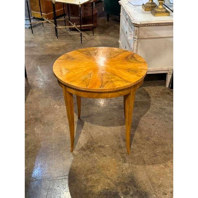 19th C. German Biedermeier Walnut Table For Sale In Dallas - Image 6 of 6