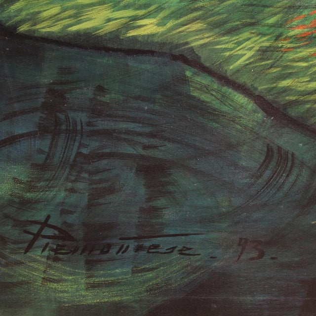 Italian Artist, Landscape, 1993, Oil on Canvas, Framed For Sale - Image 4 of 16