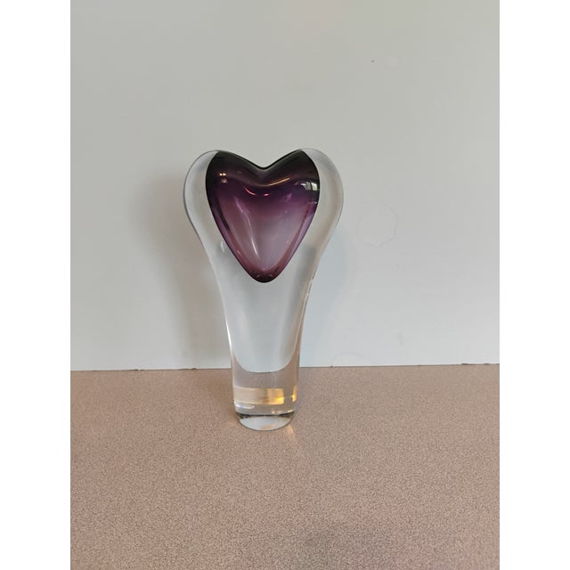 1960s 1960s Svoboda Karlov Hand Blown Art Glass Vase For Sale - Image 5 of 6