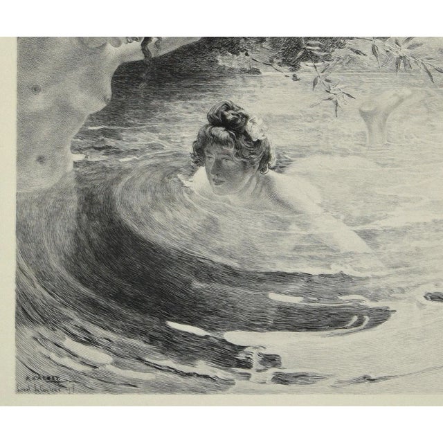 Baigneuses is an original artwork realized by the French artist Lionel Lecouteux in 1899. Original etching on paper. The...
