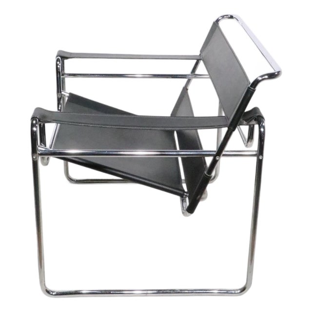 Mies Van Der Rohe Wassily Chair Made in Italy Circa 1970's For Sale