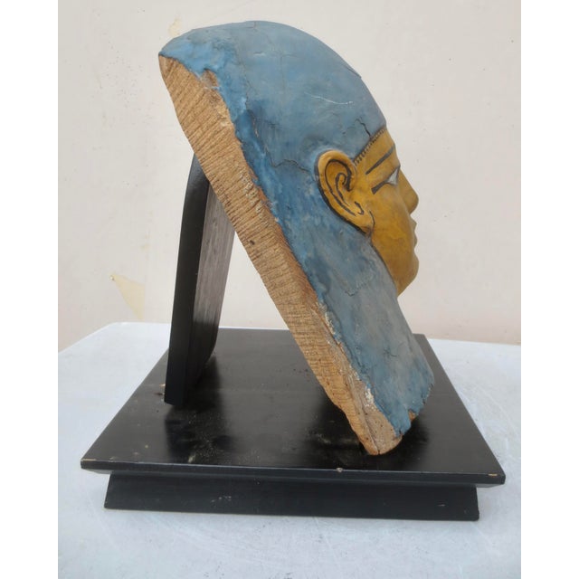 Tribal Potolomic Sarchogus Mask Circa 3rd Century B C For Sale - Image 3 of 12