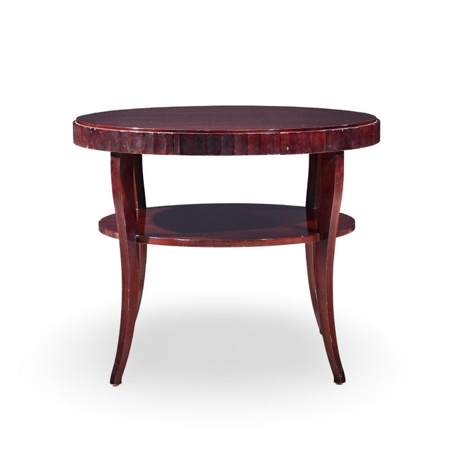 Barbara Barry for Baker Mahogany Fluted Edge Side End Table - Pair For Sale - Image 9 of 13