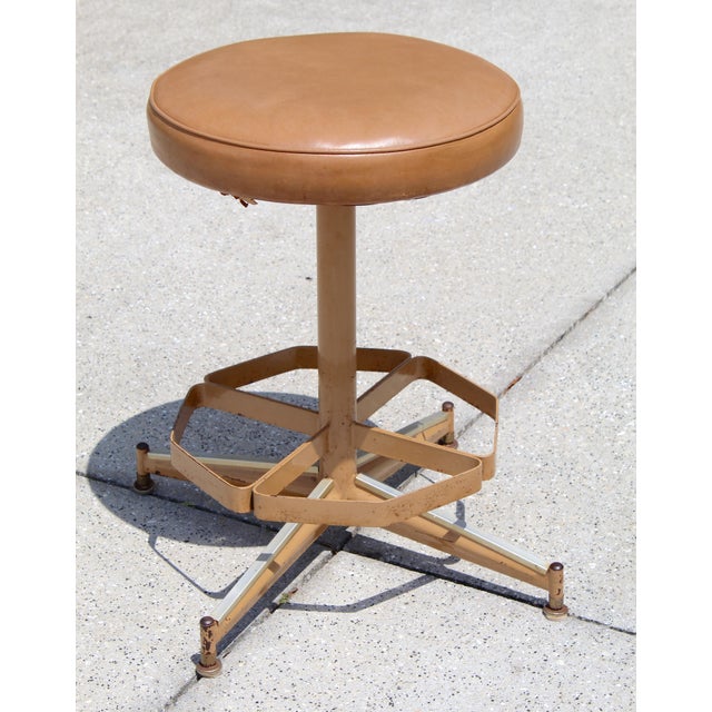 Vintage Swivel Stool, Industrial Medical / Drafting Classic (C. 1970s) For Sale - Image 4 of 16