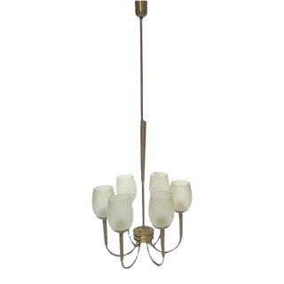 Brass Ceiling Lamp by Guglielmo Ulrich, 1940s For Sale