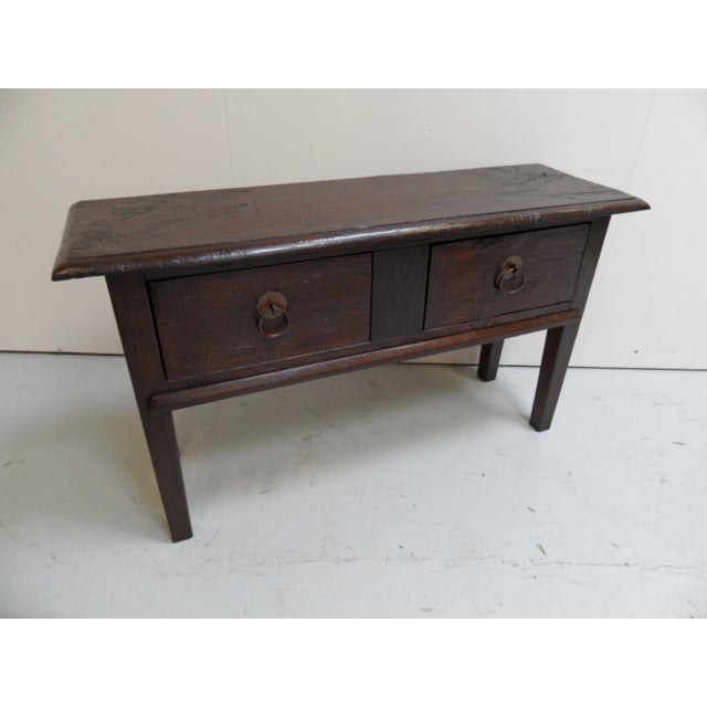 Antique Oak Spanish Sidetable For Sale - Image 14 of 14