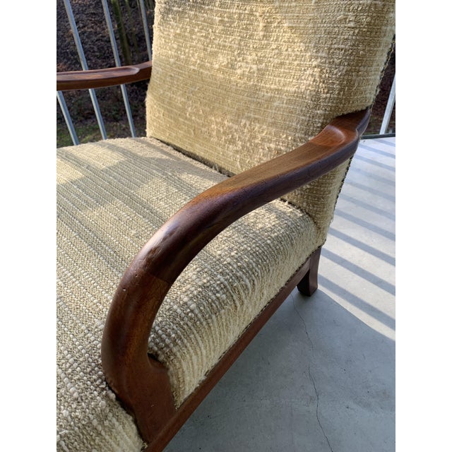 Scandinavian Art Deco Armchair in Teak, 1930 For Sale - Image 3 of 18