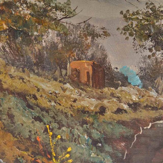 E. Cano, Landscape, Oil Painting on Canvas For Sale - Image 4 of 6
