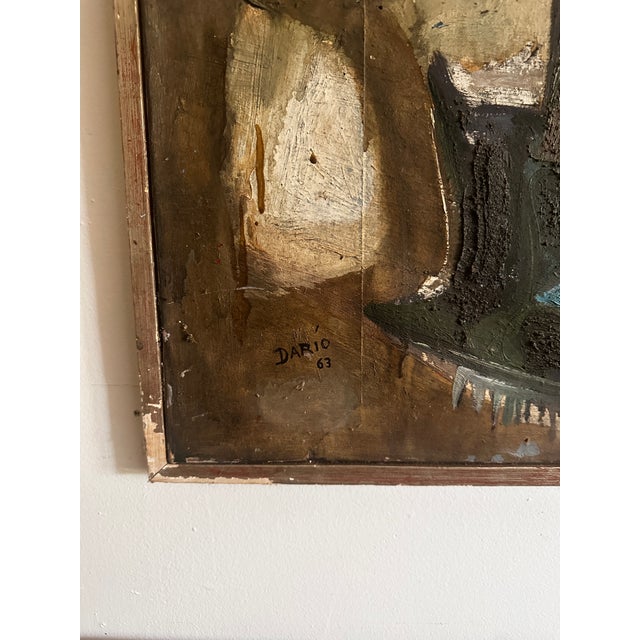 1963 Large Dario Villalba Abstract Expressionist Painting For Sale - Image 11 of 12