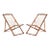 Loren Sling Chair, Set of 2 - Natural/Beige For Sale