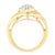 Amuse your lady love with this eye-catching diamond fashion ring. Fashioned in a unique design and crafted of 10k yellow...