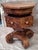 Late 19th Century Late 19th Century American Empire Crotch Mahogany Octogonal Rolling Side Table For Sale - Image 5 of 10