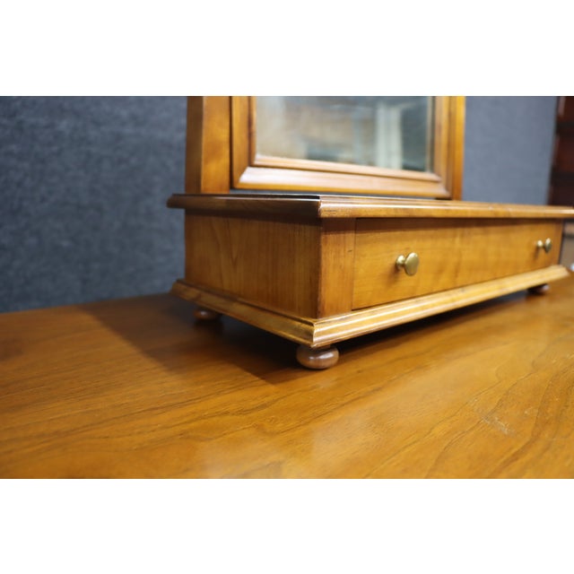 Traditional Leopold Stickley Original 1956 Cherry Wood Dresser Mirror For Sale - Image 3 of 8