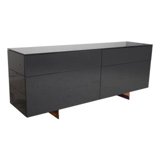 Interlübke Cube Change Sideboard Wood Grey Anthracite High Gloss from Lübke For Sale