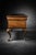 Queen Anne Late 20th Century Queen Anne Style Burl Wood Executive Desk With Tooled Leather Writing Surface For Sale - Image 3 of 9