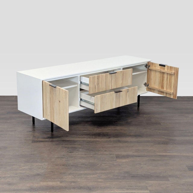 Modern West Elm Quinn Media Cabinet For Sale - Image 3 of 10