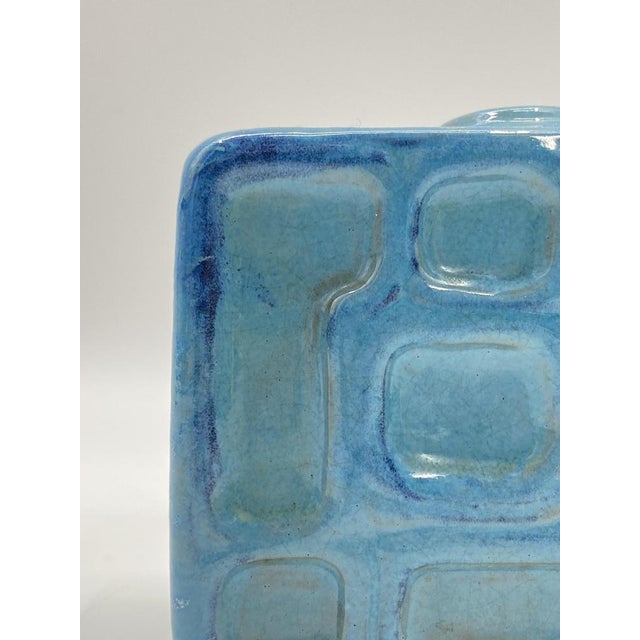 Mid-Century Geometric Vase in Glazed Ceramics, Germany, 1950s For Sale - Image 11 of 14