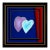 Double Hearts, Steve Kaufman For Sale