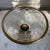 Gold Vintage Early 1900s Cut Glass Ornate Gold Pedestal Bowl For Sale - Image 8 of 10