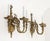 Bronze Pair of Dutch Style Bronze Three-Branch Wall Sconces For Sale - Image 8 of 10