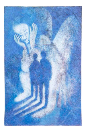 Solange Grégoire, Composition, Painting on Paper