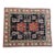 Antique Kazak Rug | Bold Geometric Tribal Design, Navy Field | 5'5"x6'5" For Sale