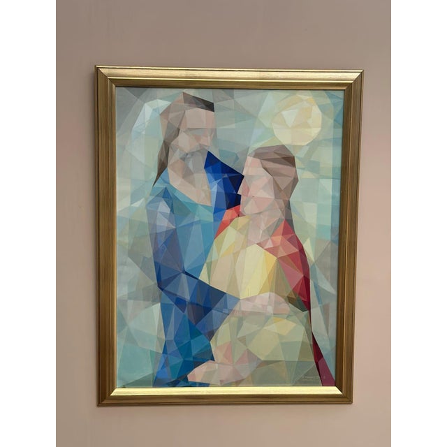 Folke Skoghäll, Cubist Figures, 1955, Oil on Canvas, Framed For Sale - Image 16 of 18
