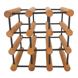 Mid Century Modern Wine Rack For Sale