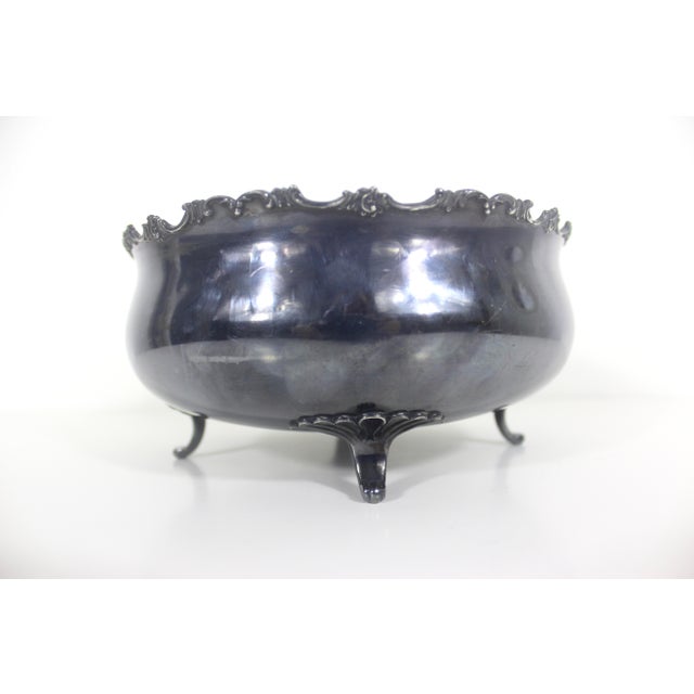 Vintage Silverplate Footed Centrepiece Bowl For Sale - Image 4 of 10