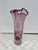 Mid-Century Modern Mid 20th Century Hand-Blown Pink Art Handkerchief Glass Vase by Adam Jablonski - Signed For Sale - Image 3 of 9