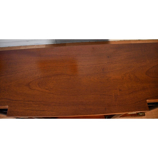 We are pleased to offer this beautiful Antique French Empire Console table, from the 1920s. This console is made of Flame...
