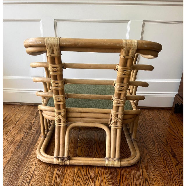 1960s Mid 20th Century Mid 20th Century Brown Jordan Rattan Lounge Chair For Sale - Image 5 of 9