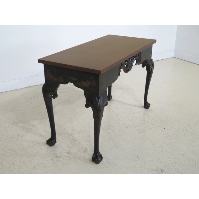 Wood 19th Century Chinoiserie Georgian Console Table For Sale - Image 7 of 13