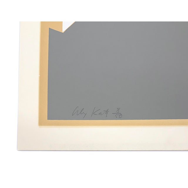 Contemporary Alex Katz, Gray Interior, Rare Hand Signed Screen Print, Edition 8/50, Framed, 1968 For Sale - Image 3 of 3