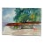 Beach Cottage Watercolor by Thelma Speed Houston For Sale