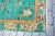 1960s Vintage Handmade Turquoise Rug For Sale - Image 9 of 11