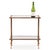 Metal French Brass and Smoked Glass End Table in the Manner of Maison Jansen, C. 1950 For Sale - Image 7 of 7