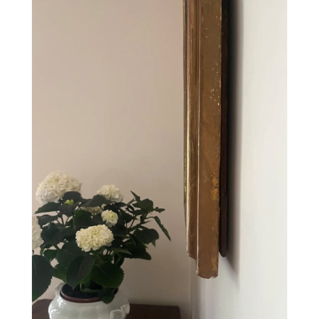 Italian 1870's Louis Philippe Arched Gilt Mirror For Sale In Austin - Image 6 of 7