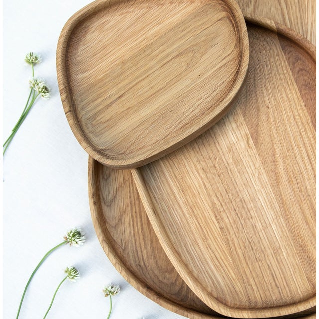 Nest Solid Oak Set of Serving Boards (Set of 3) For Sale - Image 6 of 6
