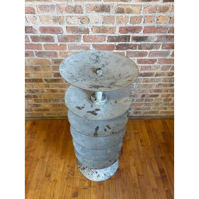 Antique Industrial Salvaged Steel Rotating Organizer For Sale - Image 10 of 14