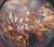 Large Hand-Painted Wall Charger Plate Depicting Roman Battle with Semi Nude Sabine Woman, 1866 For Sale - Image 9 of 18